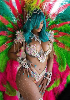 Rihanna's Barbados carnival photo crop over