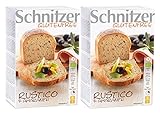 Schnitzer Rustico mit Amaranth -Glutenfrei- (2x250g) 500g Bio Brot, 2er Pack (2 x 500 g)
