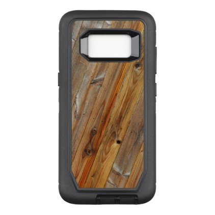 Wood Plank Diagonal OtterBox Defender Samsung Galaxy S8 Case