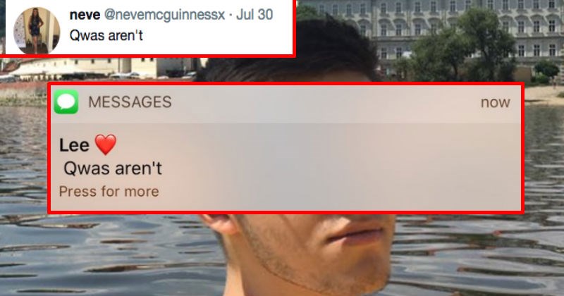Girl tweets her boyfriend's terribly misspelled text message thread and it goes viral instantly.