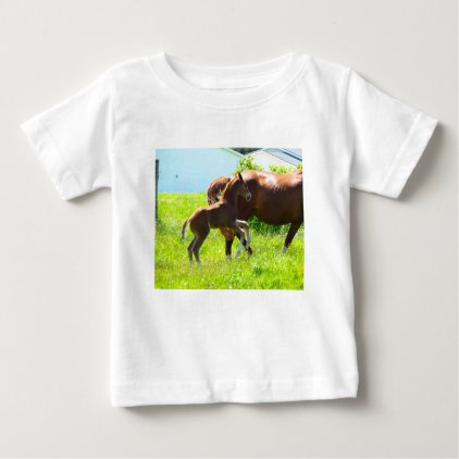 Horse Pony Baby Foal Cute Baby T-Shirt