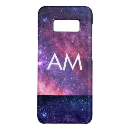 Two Tone Space Initials Monogram Case-Mate Samsung Galaxy S8 Case