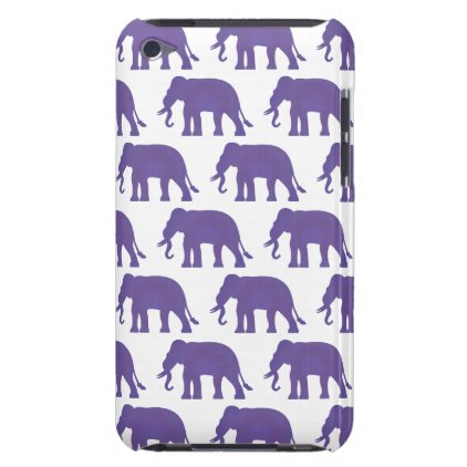 Purple elephants iPod Case-Mate case