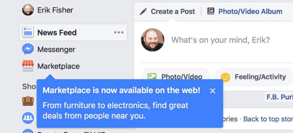 Facebook Marketplace is now available on the desktop.