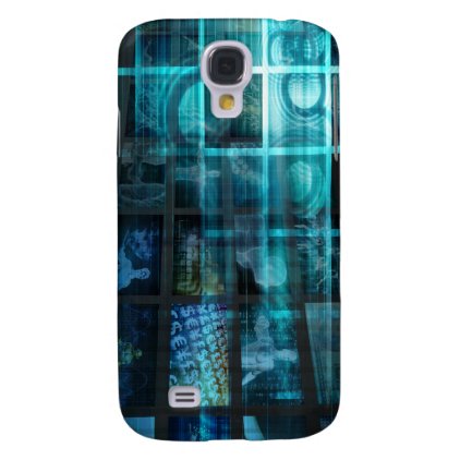 Futuristic Background Abstract Technology Theme Galaxy S4 Cover