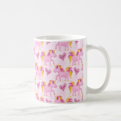 Watercolor Unicorns Coffee Mug
