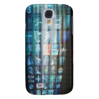 Internet Web Abstract on a Digital Background Galaxy S4 Cover
