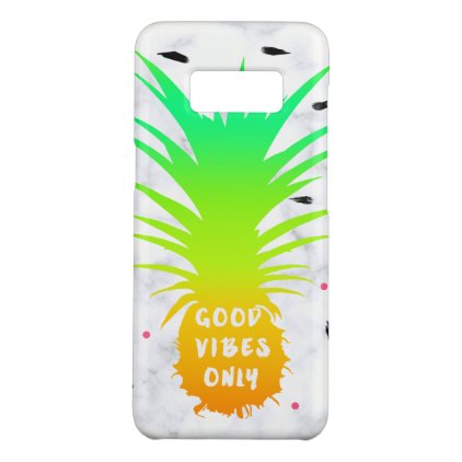 girly summer tropical pineapple white marble Case-Mate samsung galaxy s8 case