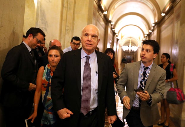 While you were sleeping, Senate Republicans held a late-night vote to try to pass their last-ditch effort to repeal Obamacare — but it all failed when Sen. John McCain bucked the party line and voted against the bill.