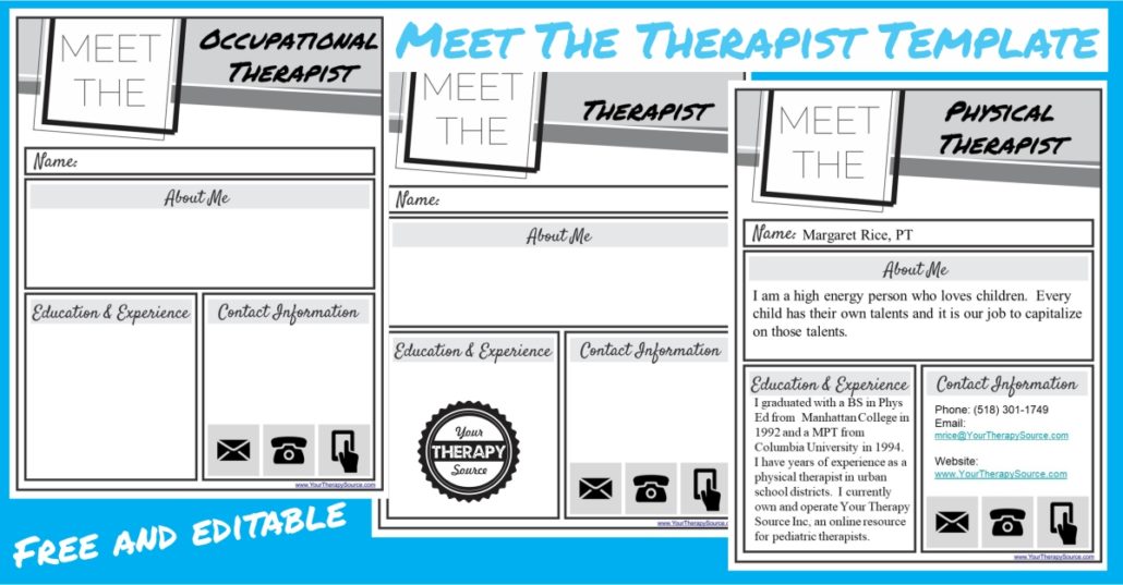 Meet the Therapist Letter