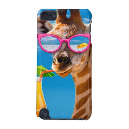 Giraffe beach - funny giraffe iPod touch 5G cover