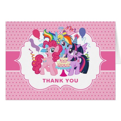 My Little Pony | Pink Birthday Thank You Card