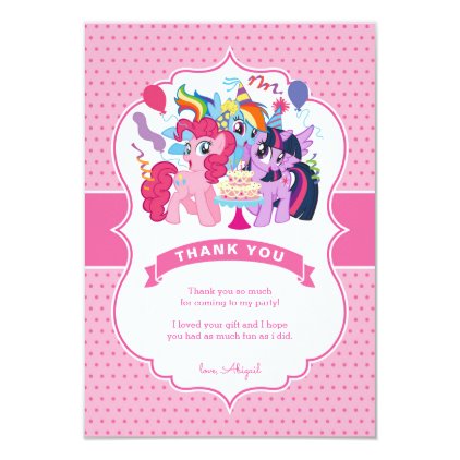 My Little Pony | Pink Birthday Thank You Card