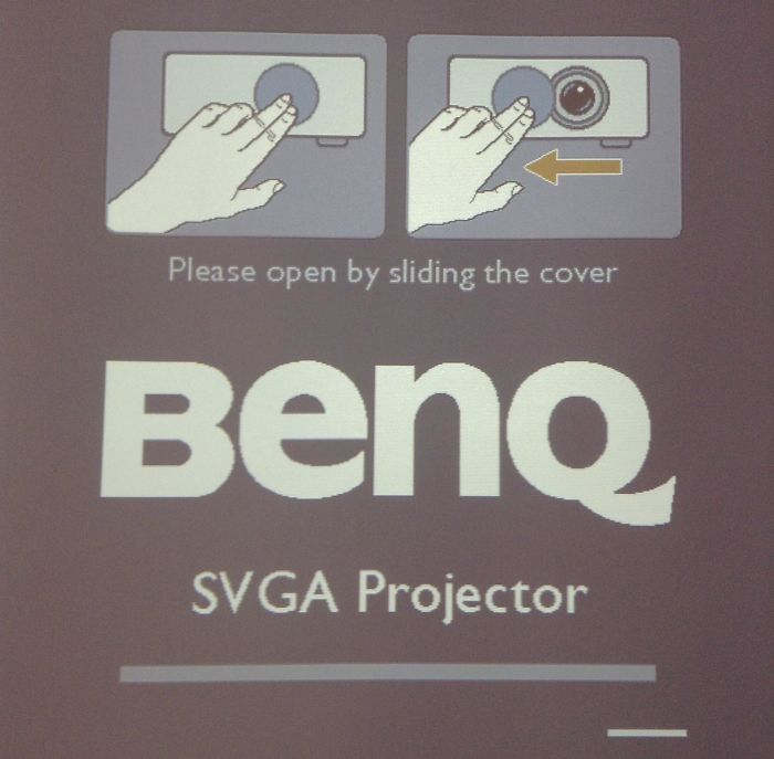 This Is What My Projector Displays On Startup