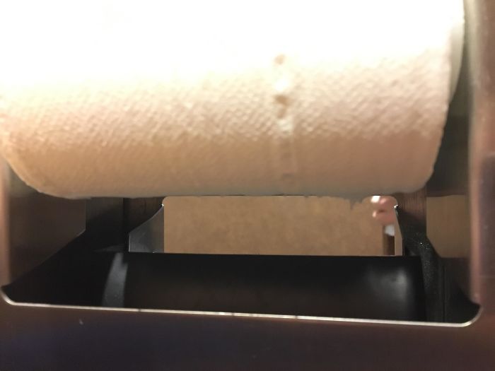 This Toilet Roll Holder Lets You See Through To The Other Stall