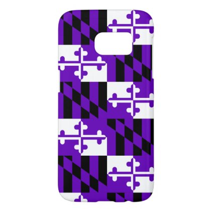 Purple Maryland Flag Cell Phone Case