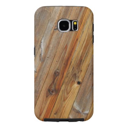 Wood Plank Diagonal Samsung Galaxy S6 Case