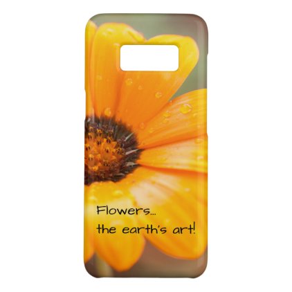 Orange Spring Flash African Daisy Photograph Case-Mate Samsung Galaxy S8 Case