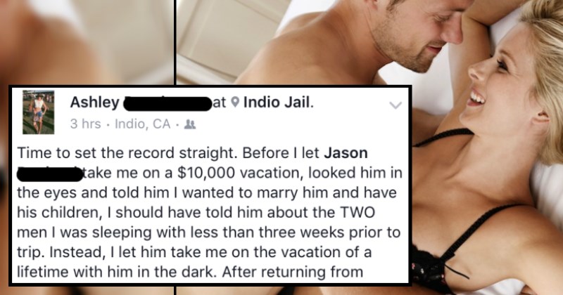 Angry boyfriend hacks into his cheating girlfriend's Facebook to put her on blast.