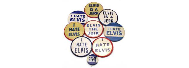 The brilliant idea behind these anti-Elvis buttons