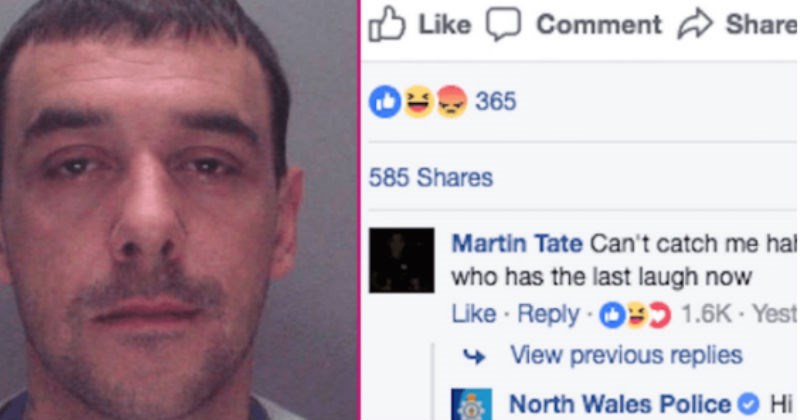 Idiotic guy trolls his own "Wanted" ad on Facebook and ends up getting rightful serving of instant karma.