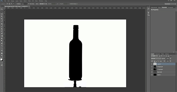 wine product photography