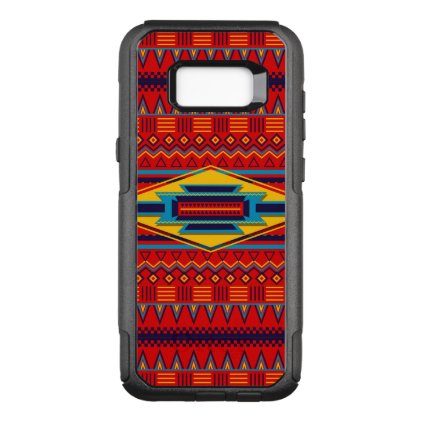 Beautiful Red African Textile Pattern OtterBox Commuter Samsung Galaxy S8+ Case
