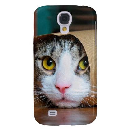Paper cat - funny cats - cat meme - crazy cat galaxy s4 case