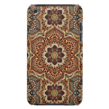 Colorful abstract ethnic floral mandala pattern de iPod touch case