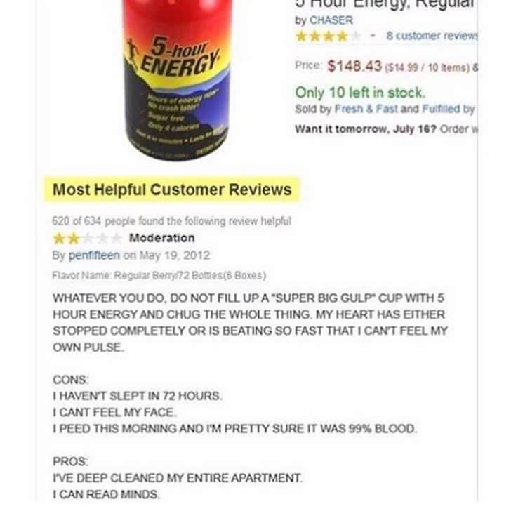 reviews ridiculous funny energy - 9060584704