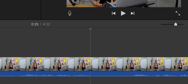 When you split your video into segments, find the spots where the audio turns into a flat line.