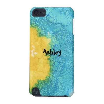 Blue/Yellow Watercolor iPod Touch 5G Case