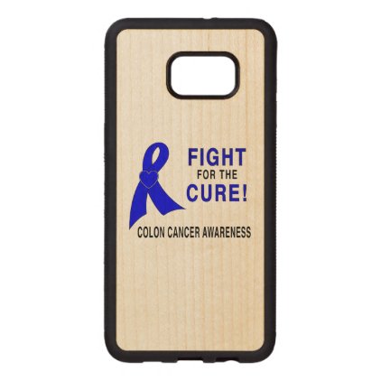 Colon Cancer Awareness: Fight for the Cure! Wood Samsung Galaxy S6 Edge Case