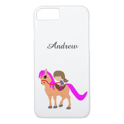 Walking on my pony iPhone 7 case