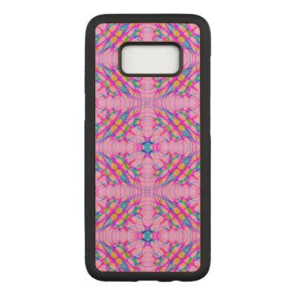 Pastel Pink Kaleidoscope Pattern Abstract Carved Samsung Galaxy S8 Case