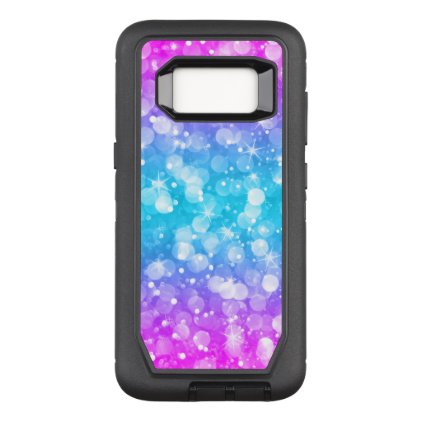 Modern Colorful Bokeh Glitter OtterBox Defender Samsung Galaxy S8 Case
