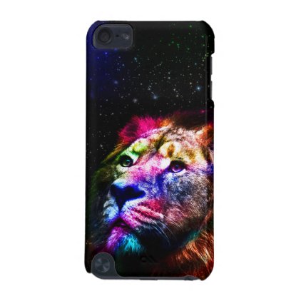 Space lion _caseSpace lion - colorful lion - lion iPod Touch (5th Generation) Cover