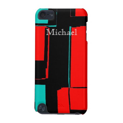 Abstract Art Red Blue Black Cell Phone Case Cover