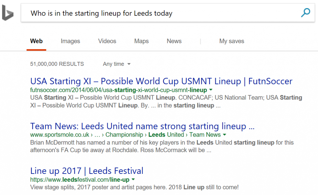Leeds line-up