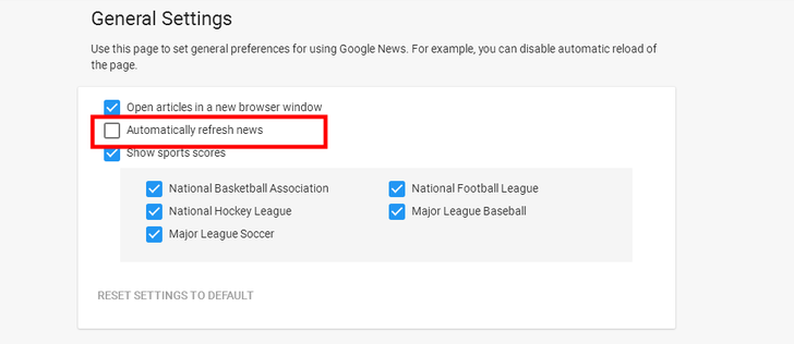 Google News; Disable Automatic Reload.png