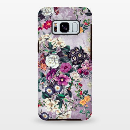 Snap On Samsung Galaxy S8 Purple Flower Case