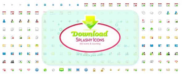 Splashy Icons - free icons for prototyping