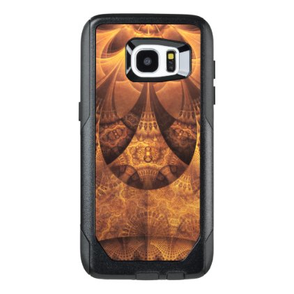 Beautiful Gold and Brown Honeycomb Fractal BeeHive OtterBox Samsung Galaxy S7 Edge Case
