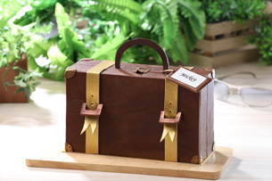 Suitcase-shaped Traveler (Coffee Chocolate Cake)