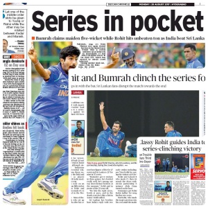  Indian newspapers refrain from reporting Cricket bottle-incident
