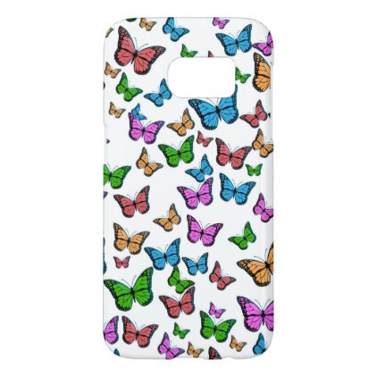 Butterflies Pattern Design Samsung Galaxy S7 Case