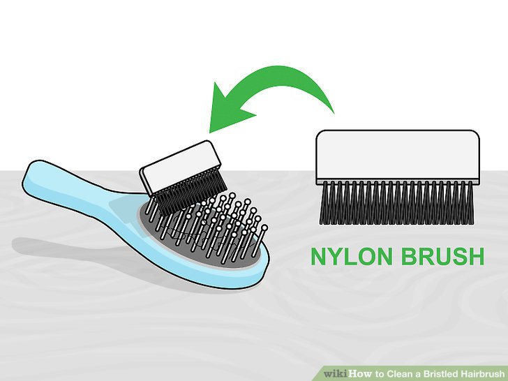 Clean a Bristled Hairbrush Step 3 Version 3.jpg