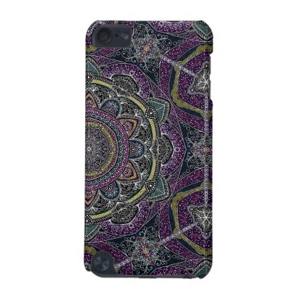 Sacred mandala stars and lace purple and black iPod touch (5th generation) cover