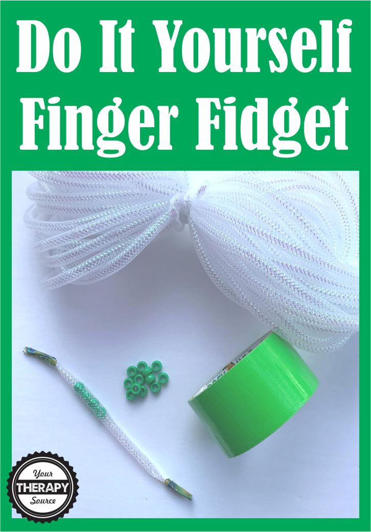 Finger Fidget or Finger Warm Up Exercises - make this super simple and cheap finger fidget to keep hands busy or strengthen fine motor skills.