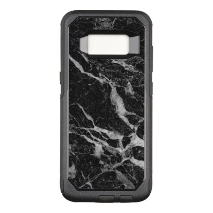 Black Marble Print Modern Design GR2 OtterBox Commuter Samsung Galaxy S8 Case